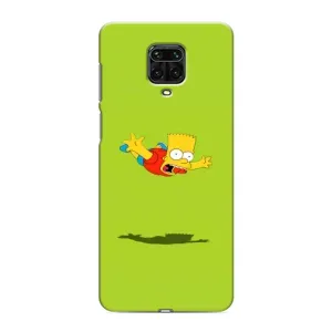 Чехол с Симпсонами для Xiaomi Redmi Note 9 Pro (VPrint) (Барт Симпсон)