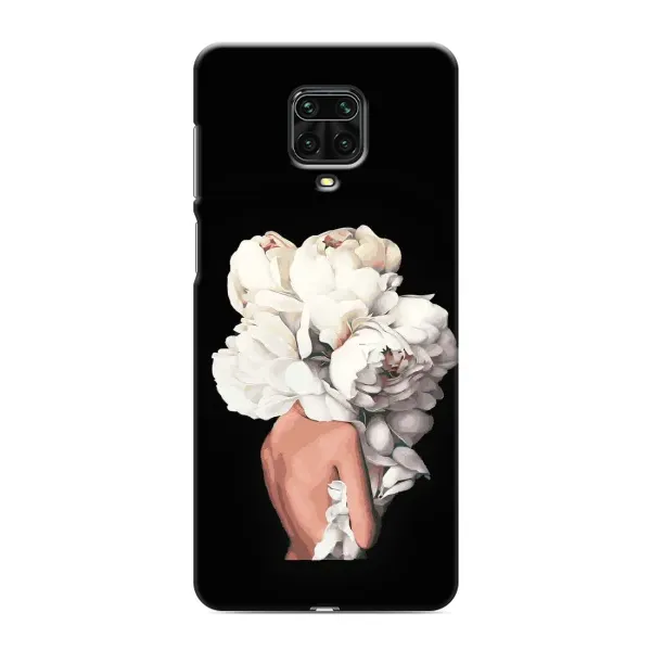 Чехол с принтом «Белые цветы» для Xiaomi Redmi Note 9 Pro