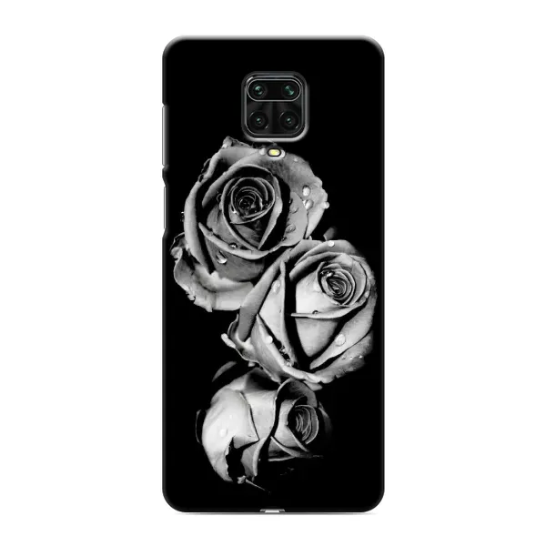 Чохол з принтом «Чорна троянда» для Xiaomi Redmi Note 9 Pro