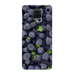 Чехлы с Фруктами для Xiaomi Redmi Note 9 Pro (VPrint) (Ежевика)