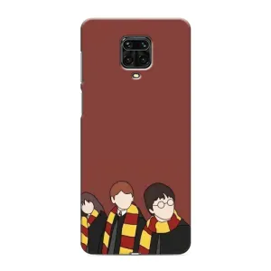 Чехлы с Гарри Поттером для Xiaomi Redmi Note 9 Pro (AlphaPrint) (Гарри с друзьями)