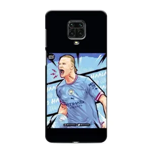 Чехлы с футболистом Ерлинг Холанд для Xiaomi Redmi Note 9 Pro (AlphaPrint) (гол Эрлинг Холланд)