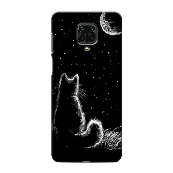 Чехол с принтом «Котик и луна» для Xiaomi Redmi Note 9 Pro Чехол с принтом «Котик и луна» для Xiaomi Redmi Note 9 Pro