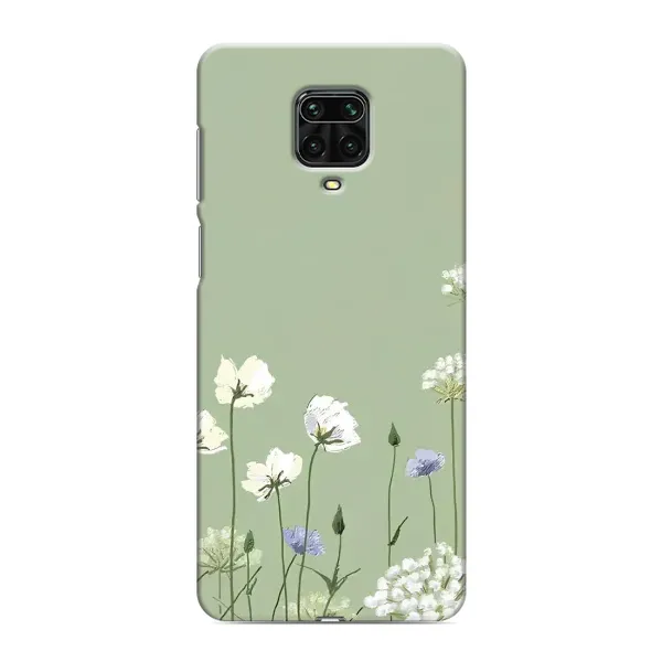 Чехол с принтом «Цветы на зеленом» для Xiaomi Redmi Note 9 Pro