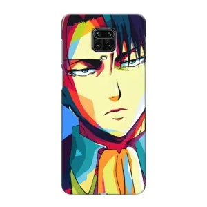 Чехлы Персонажи Аниме Наруто для Xiaomi Redmi Note 9 Pro (AlphaPrint) (Леви Аккерман)