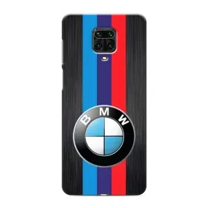 Чехол для Сяоми Редми Ноут 9 Про - с принтом БМВ (AlphaPrint) (Лого BMW)