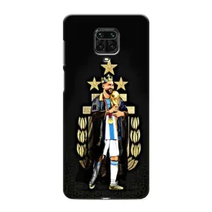 Чехлы для Xiaomi Redmi Note 9 Pro (Leo чемпион) (AlphaPrint) (Месси Король)