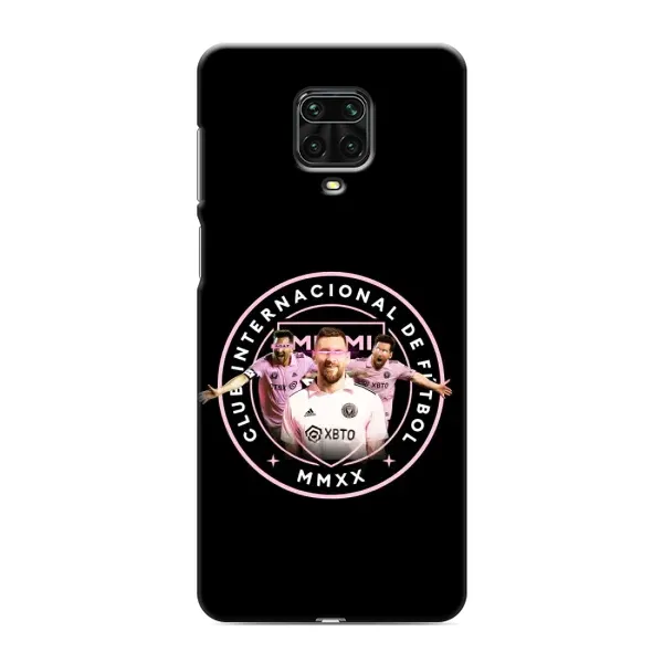 Чехол с принтом «Месси в лого» для Xiaomi Redmi Note 9 Pro