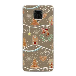Новорічні, Святкові Чохли для Xiaomi Redmi Note 9 Pro - 2024 год (Новорічні пряники)