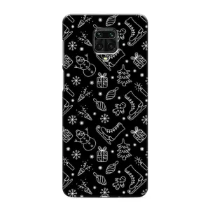 Новорічні, Святкові Чохли для Xiaomi Redmi Note 9 Pro - 2024 год (Новорічний фон)