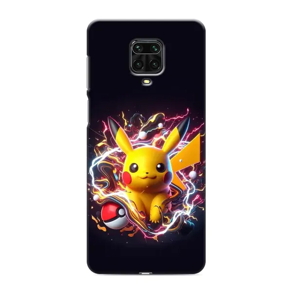 Чехол с принтом «Пикачу с мячом» для Xiaomi Redmi Note 9 Pro