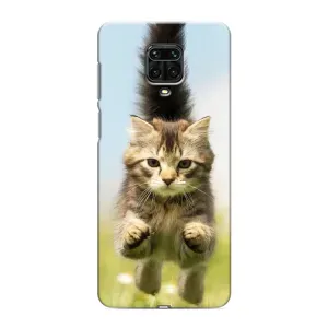Чехлы с Котиками для Xiaomi Redmi Note 9 Pro (VPrint) (Прыжок кота)