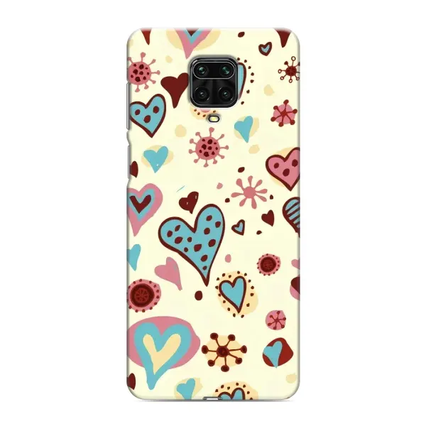 Чехол с принтом «Сердечки» для Xiaomi Redmi Note 9 Pro