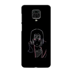 Чехлы на тему: Итачи Учиха для Xiaomi Redmi Note 9 Pro (AlphaPrint) (силуэт Итачи)
