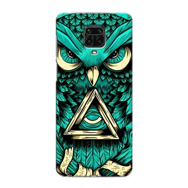 Чохол з принтом «Сова з оком» для Xiaomi Redmi Note 9 Pro