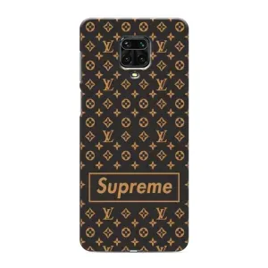 Чехол для Xiaomi Redmi Note 9 Pro с картинкой Supreme (AlphaPrint) (Supreme LV)