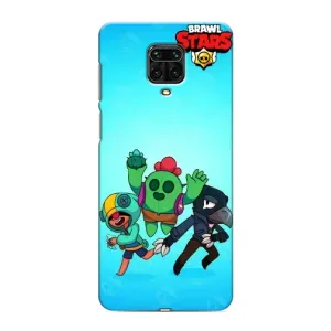 Чехлы Brawl Stars для Xiaomi Redmi Note 9 Pro (AlphaPrint) (Трио героев)