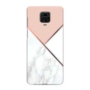 Мраморный чехол на Xiaomi Redmi Note 9 Pro (VPrint) (Тройной мрамор)