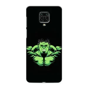 Чехлы с героями Марвел Xiaomi Redmi Note 9 Pro (VPrint) (Зелёный Халк)