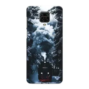 Новорічні, Святкові Чохли для Xiaomi Redmi Note 9 Pro - 2024 год (Зимовий потяг)