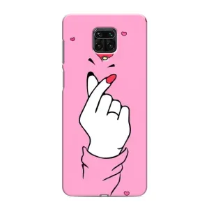 Чохол з принтом для Xiaomi Redmi Note 9 Pro (AlphaPrint - Знак сердечка) (Знак Love)
