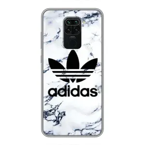 Чохли Адидас для Xiaomi Redmi Note 9 (AlphaPrint) (Адідас на мраморі)
