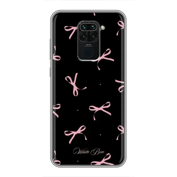 Чехол с принтом «Банты на черном» для Xiaomi Redmi Note 9
