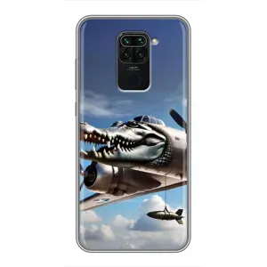 Чехол с мемом Тралалело тралала на Xiaomi Redmi Note 9 (Бомбардиро крокодило)