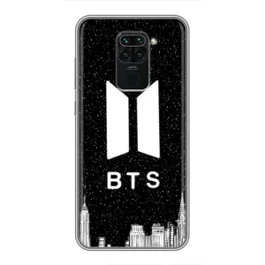 Чохли BTS для Xiaomi Redmi Note 9 (AlphaPrint) (БТС Лого)