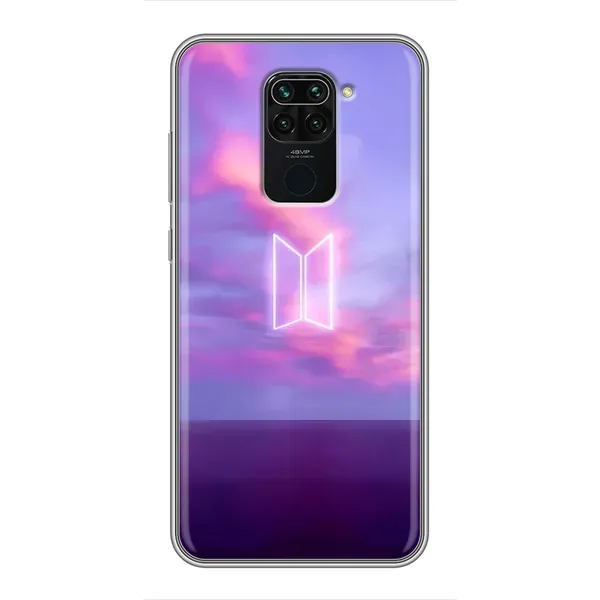 Чохол з принтом «BTS логотип» для Xiaomi Redmi Note 9 Чохол з принтом «BTS логотип» для Xiaomi Redmi Note 9