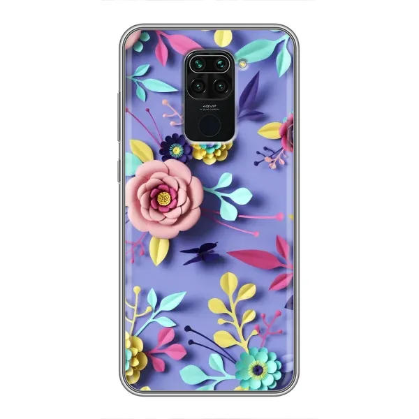 Чохол з принтом «Дизайн квітів» для Xiaomi Redmi Note 9