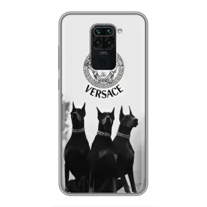 Чохли VERSACE для Сяомі Редмі Нот 9 (PREMIUMPrint) (Доберман Версаче)