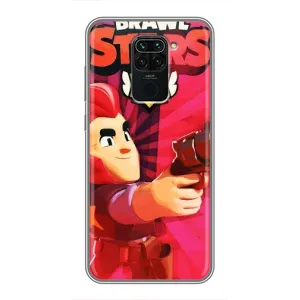 Чехол для Xiaomi Redmi Note 9 Бравл Старс (VPrint) (Дуелянт Кольт)