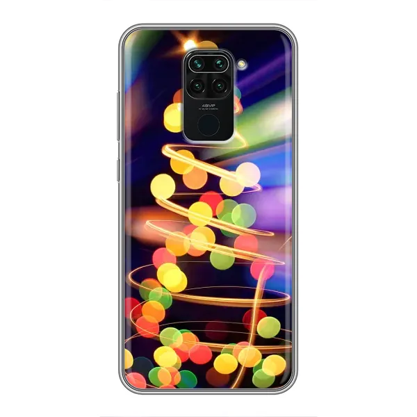 Чехол с принтом «Елка с гирлянд» для Xiaomi Redmi Note 9 Чехол с принтом «Елка с гирлянд» для Xiaomi Redmi Note 9