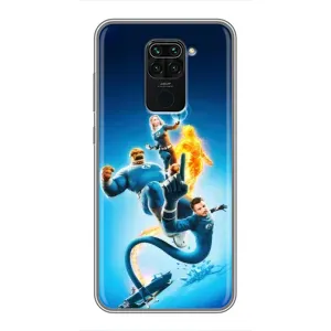 Чехол с принтом Фантастическая четверка для Xiaomi Redmi Note 9 (Герои Фантастическая Четверка)