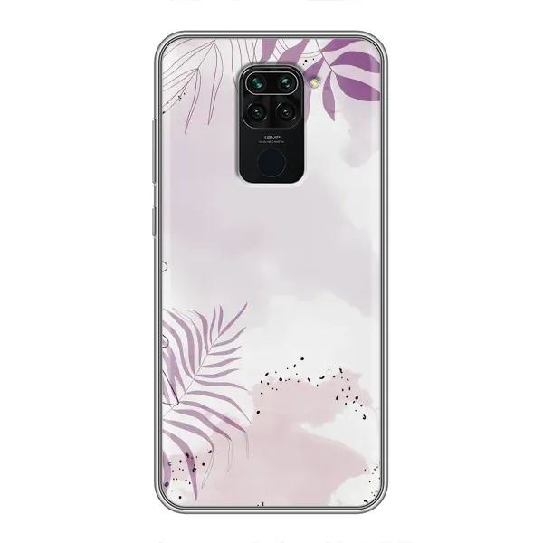Чехол с принтом «Фиолетовые листья» для Xiaomi Redmi Note 9