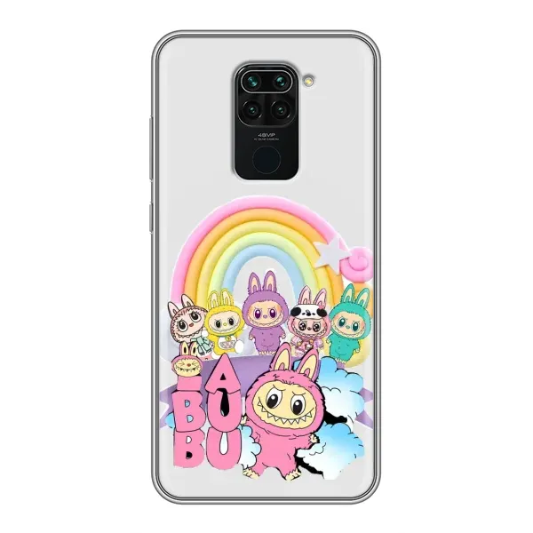 Чехол с принтом «Фон Лабубу» для Xiaomi Redmi Note 9