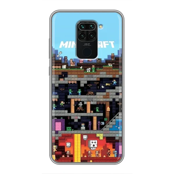 Чехол с принтом «фон Minecraft» для Xiaomi Redmi Note 9 Чехол с принтом «фон Minecraft» для Xiaomi Redmi Note 9