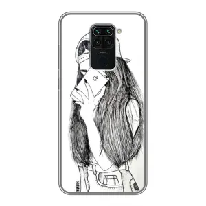 Чохол з друком для Xiaomi Redmi Note 9 - (Мода) (AlphaPrint) (Фото дівчини)