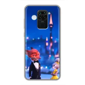 Чехол Зоотрополіс на Xiaomi Redmi Note 9 (Романтический вечер Зверополис)