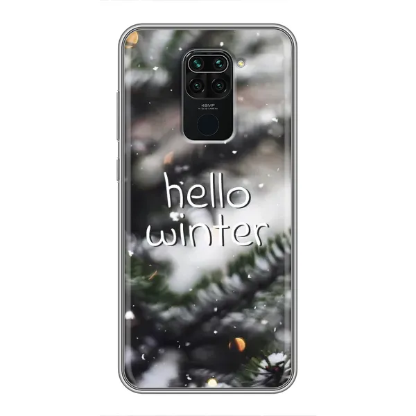 Чехол с принтом «Hello winter» для Xiaomi Redmi Note 9 Чехол с принтом «Hello winter» для Xiaomi Redmi Note 9