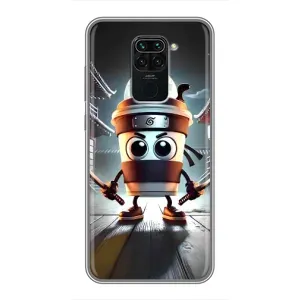 Чехол с мемом Тралалело тралала на Xiaomi Redmi Note 9 (Капучино асасино)