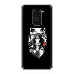 Чохли на тему: Ітачи Учіха для Xiaomi Redmi Note 9 (AlphaPrint) (колаж Ітачі)