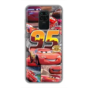 Силиконовый чехол Маквин для Xiaomi Redmi Note 9 (Коллаж Молния Маквин)