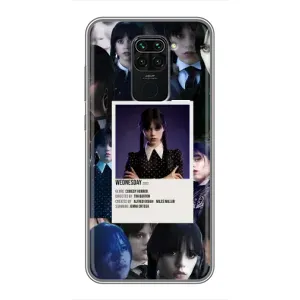 Чохли Венсдей на Xiaomi Redmi Note 9 Уенсдей (AlphaPrint) (колаж Венздей)