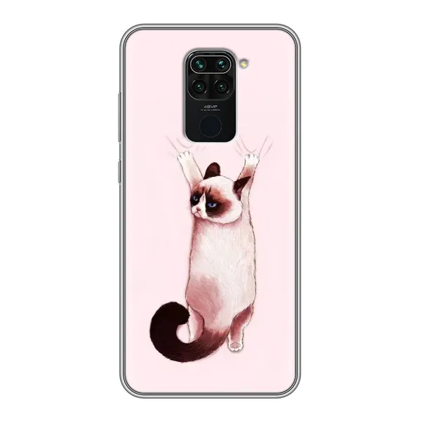 Чехол с принтом «Котик падает» для Xiaomi Redmi Note 9