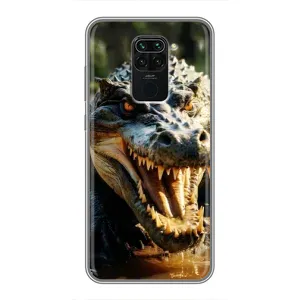 Чехол с картинкой «Хищники» для Xiaomi Redmi Note 9 (Опасный крокодил)