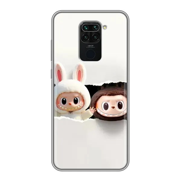 Чехол с принтом «Лабубу» для Xiaomi Redmi Note 9