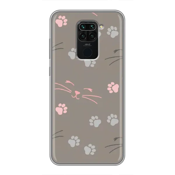 Чехол с принтом «Лапы и усы» для Xiaomi Redmi Note 9 Чехол с принтом «Лапы и усы» для Xiaomi Redmi Note 9