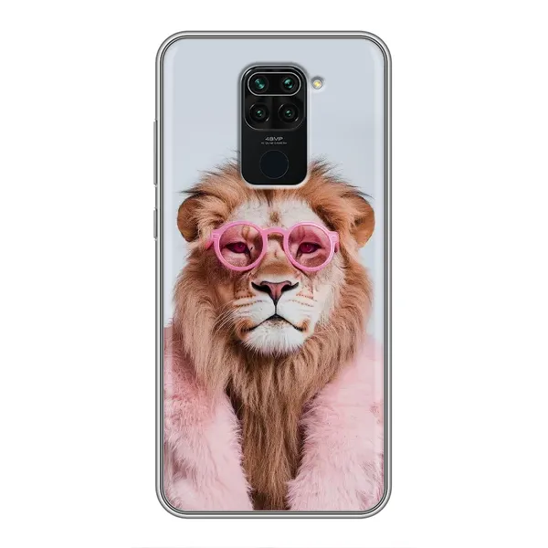 Чохол з принтом «Лев в окулярах» для Xiaomi Redmi Note 9 Чохол з принтом «Лев в окулярах» для Xiaomi Redmi Note 9